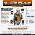 Fubelo Cross Kamış Tutuculu Çapraz Balıkçı Omuz Çantası - Turuncu 10L