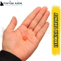 Tek Mısır Tanesi Formunda Turuncu Sazan Boncuğu 11.5 x 6.5 mm (İç Çap: 3 mm) - 500 Gr Paket