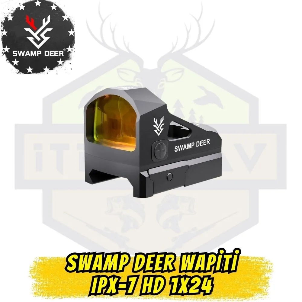 Swampdeer Wapiti IPX-7 HD 1x24 Taktikal Red-Dot (1500G Darbe Dayanımlı)