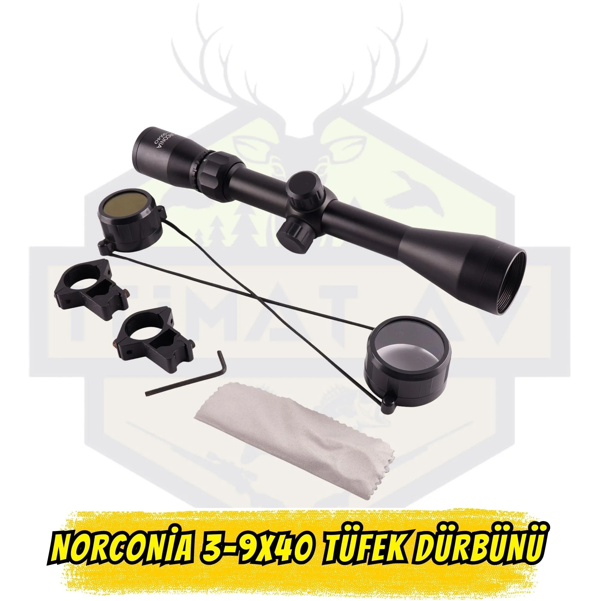Norconia 3-9x40 Hassas Optik Tüfek Dürbünü (TD009-A)