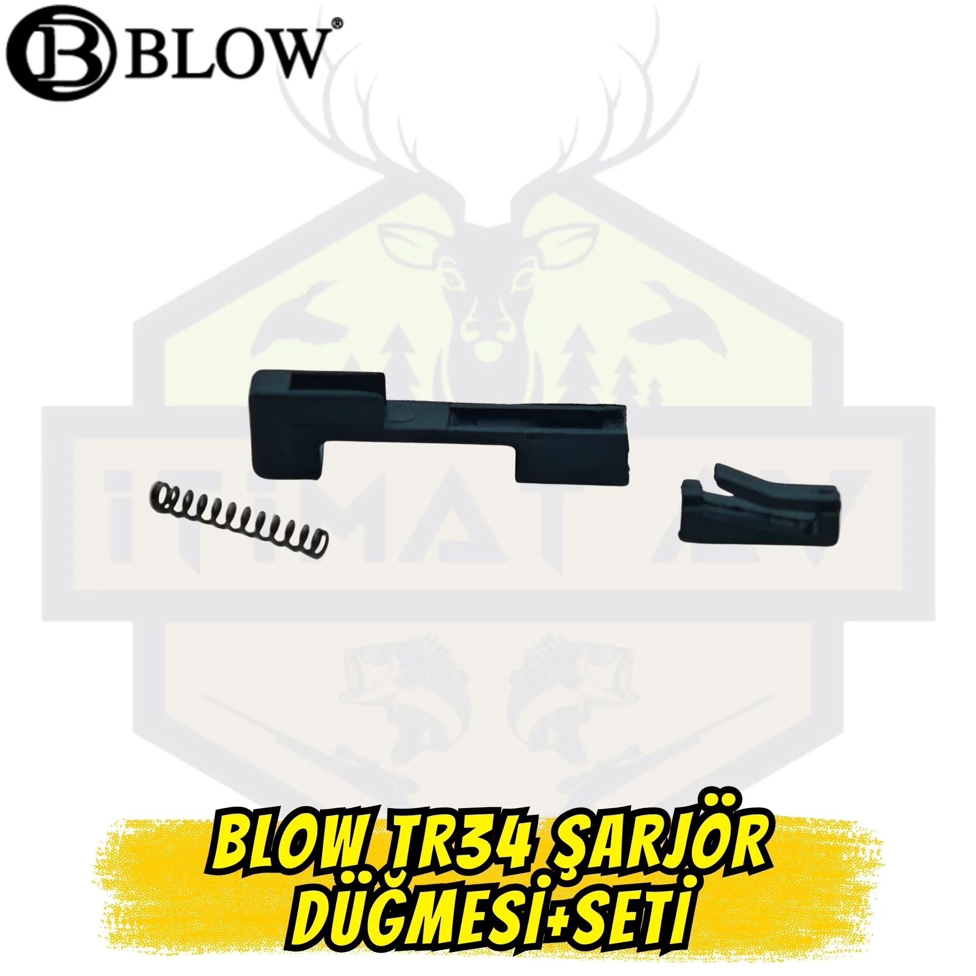 Blow TR34 Kurusıkı Tabanca Şarjör Düğmesi (Mandalı) ve Yayı Seti - Orijinal