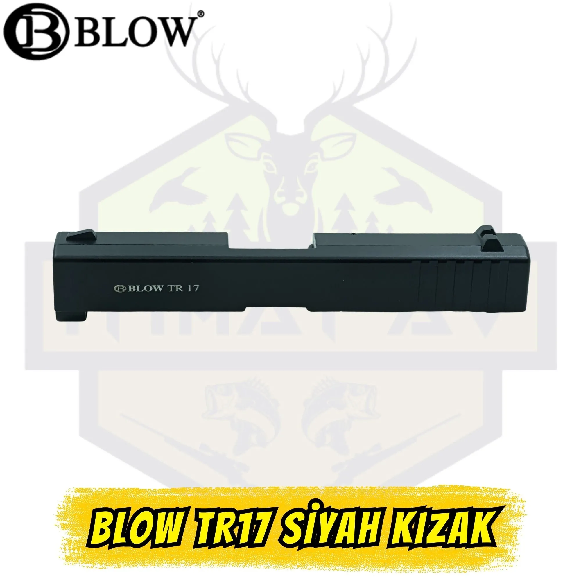 Blow TR17 Kurusıkı Tabanca Üst Kızak (Sürgü) - Mat Siyah Orijinal