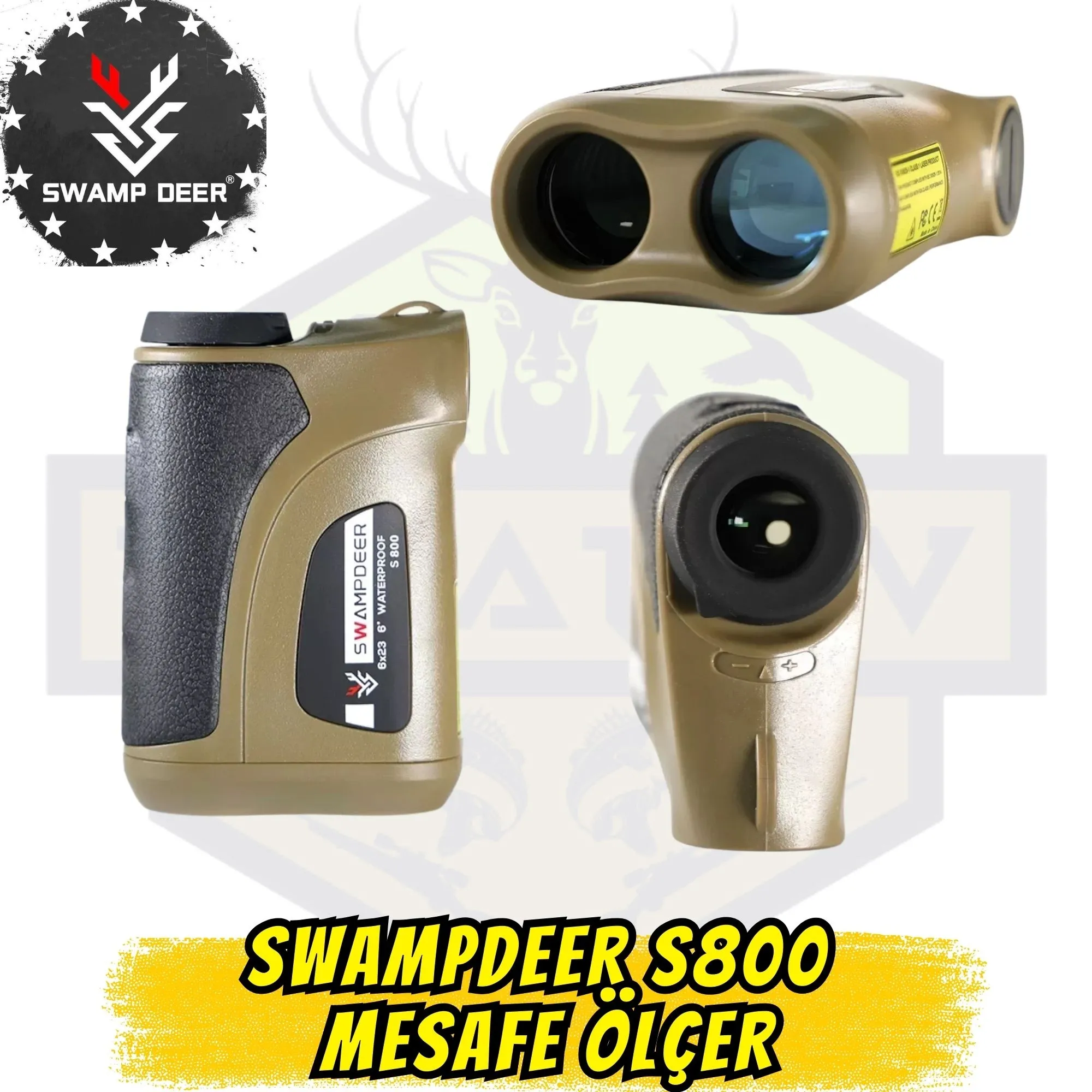 Swampdeer S800 Lazer Mesafe Ölçer (800m - Eğim ve Yükseklik Ölçümlü Rangefinder)