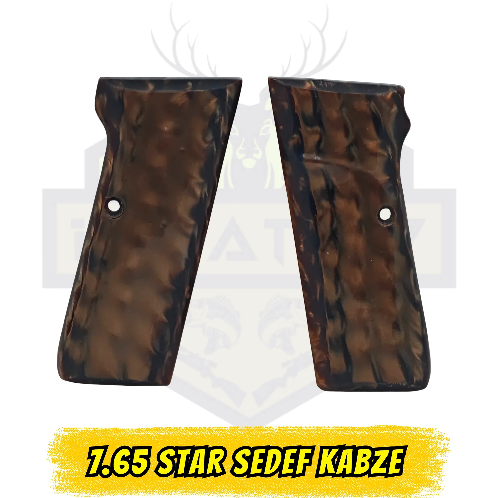 7.65 Star (Model S / Model SS) Uyumlu Kahverengi Sedef Kabze - Premium Seri
