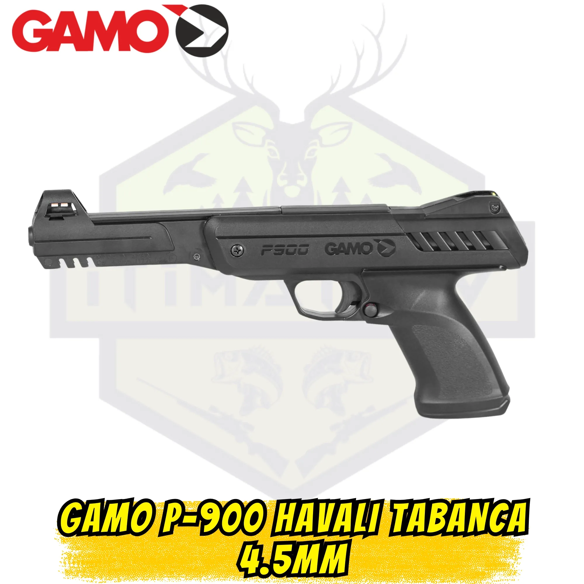 Gamo P-900 4.5mm Kırmalı Yaylı Havalı Tabanca - Ekonomik Hedef Atıcılığı Serisi