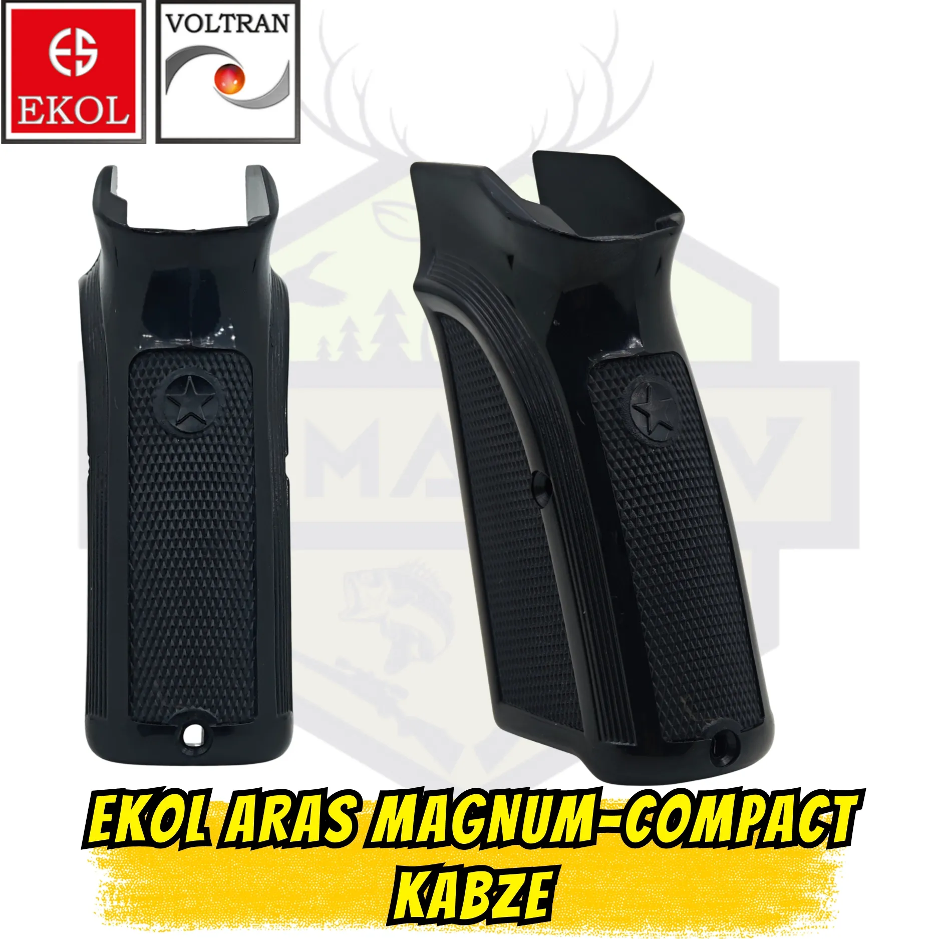 Ekol Aras Magnum & Compact Orijinal Kabze Kapak Takımı - Siyah Polimer