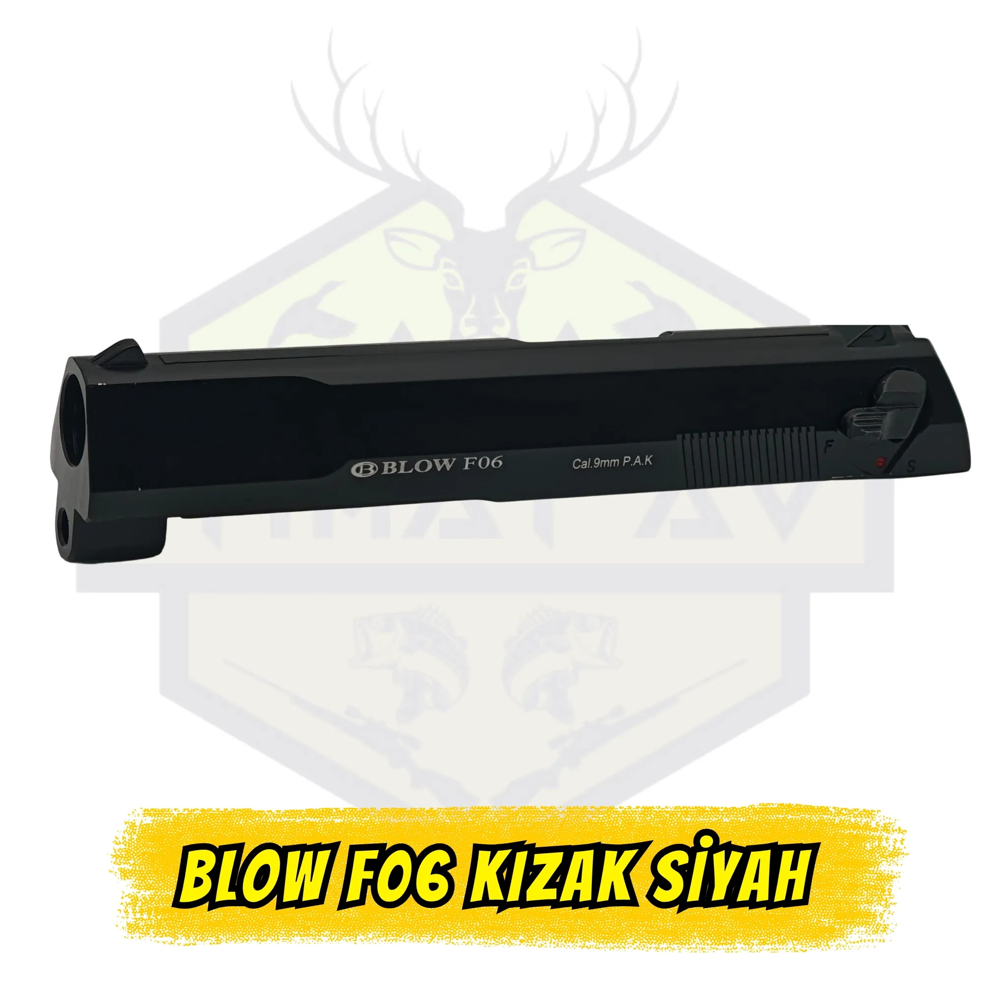 Blow F06 Kurusıkı Tabanca Üst Kızak - Siyah Yedek Parça