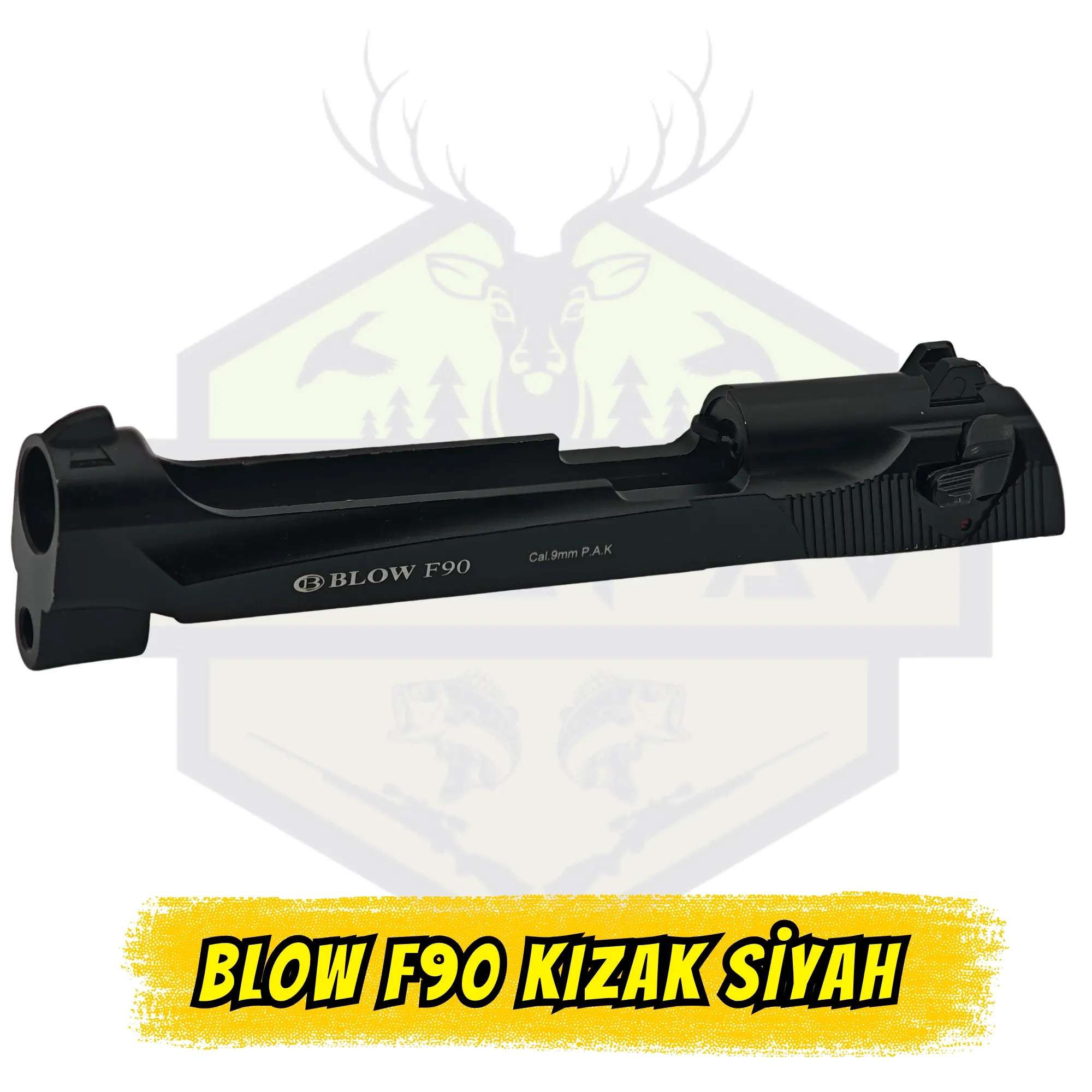 Blow F90 Kurusıkı Tabanca Üst Kızak - Siyah Yedek Parça