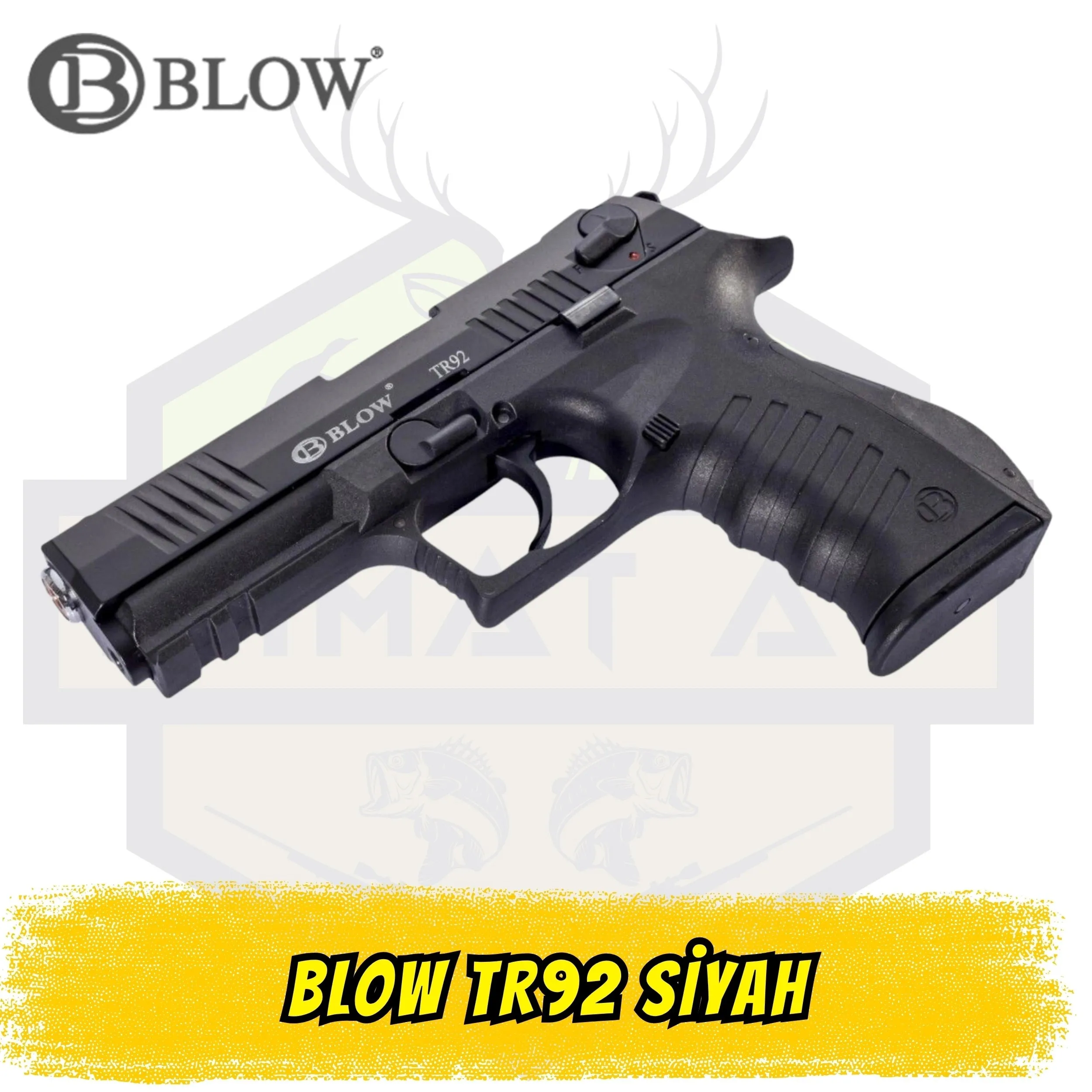 BLOW TR92 Kurusıkı Ses Tabancası (9 mm P.A.K. - Mat Siyah)