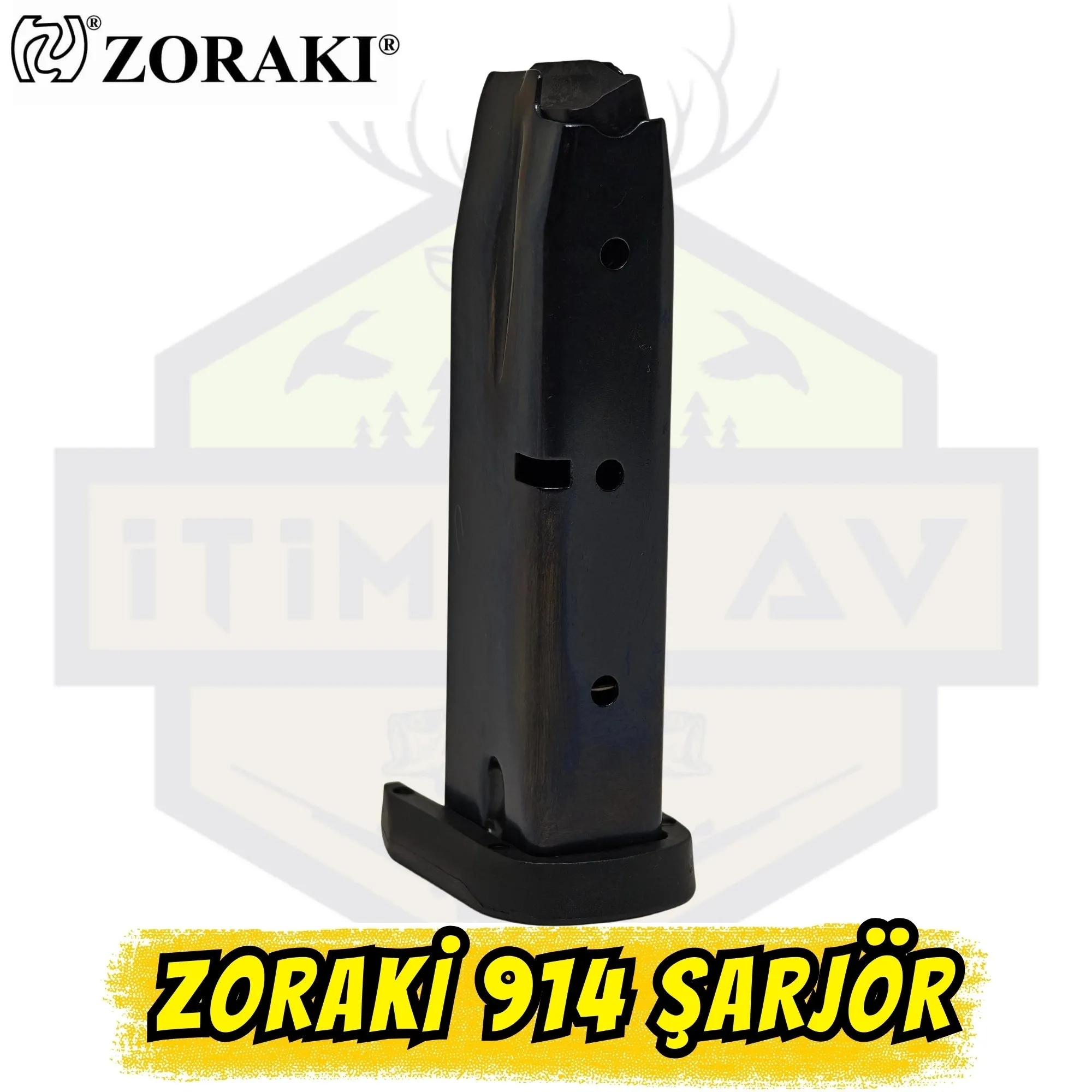 Ürün Adı: Zoraki 914-T Kurusıkı Tabanca Yedek Şarjör (9mm P.A.K. - 14 Fişek Kapasiteli)