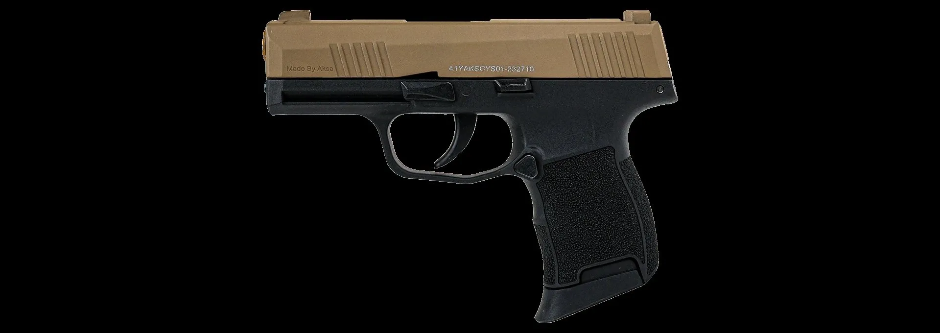 Aksa AK21 Kurusıkı Ses Tabancası (9mm P.A.K) - Çöl / Siyah (Çift Renk)
