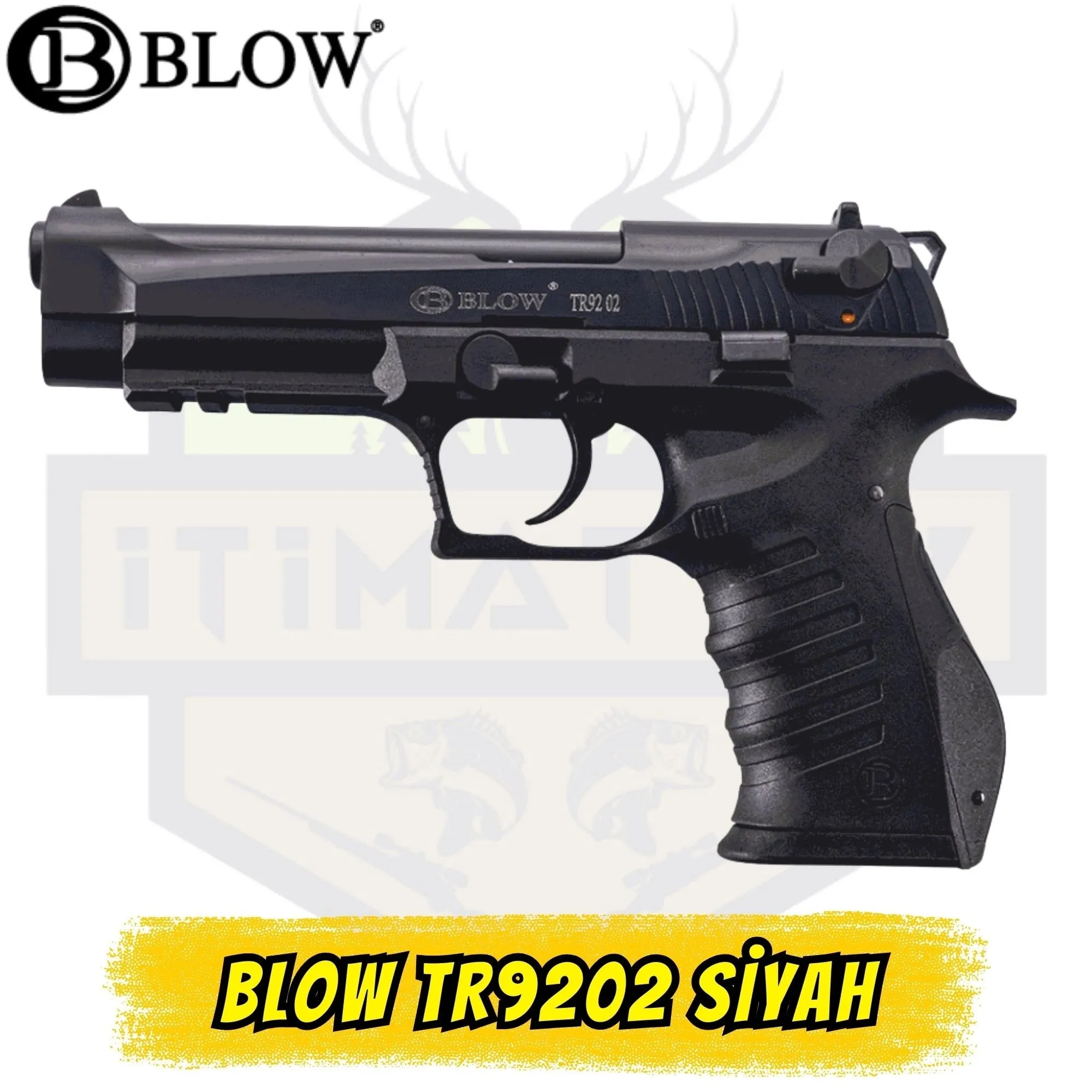 Blow TR9202 Kurusıkı Tabanca - Mat Siyah (17+1 Yüksek Kapasite)