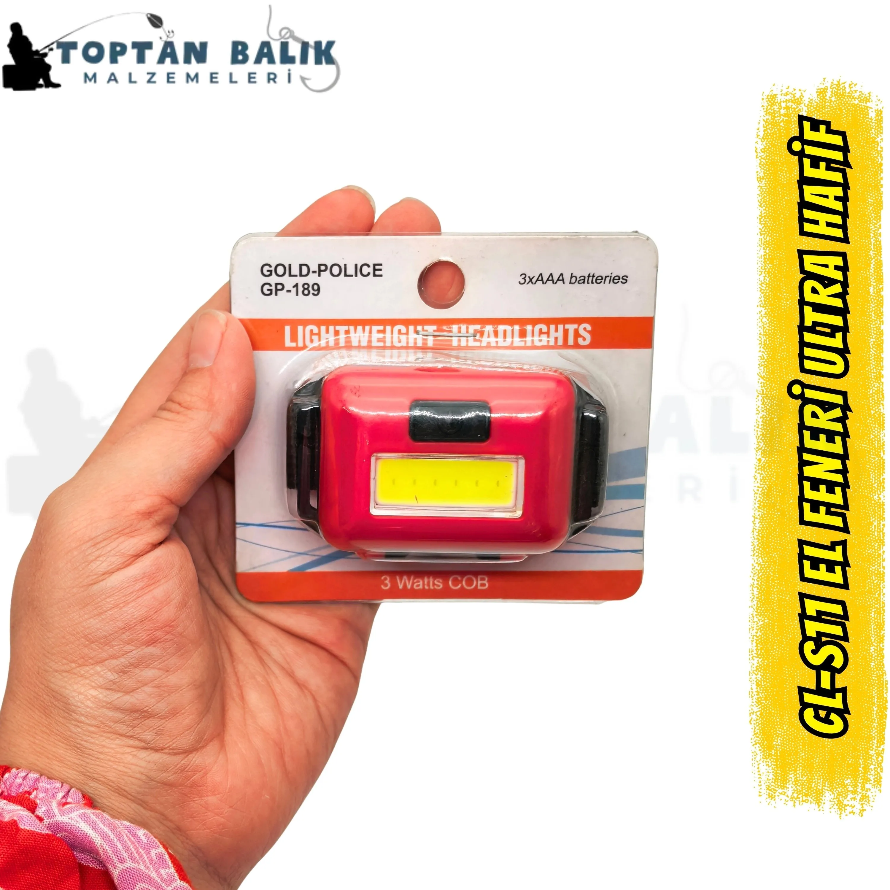 Gold Police GP-189 Ekonomik LED Kafa Lambası