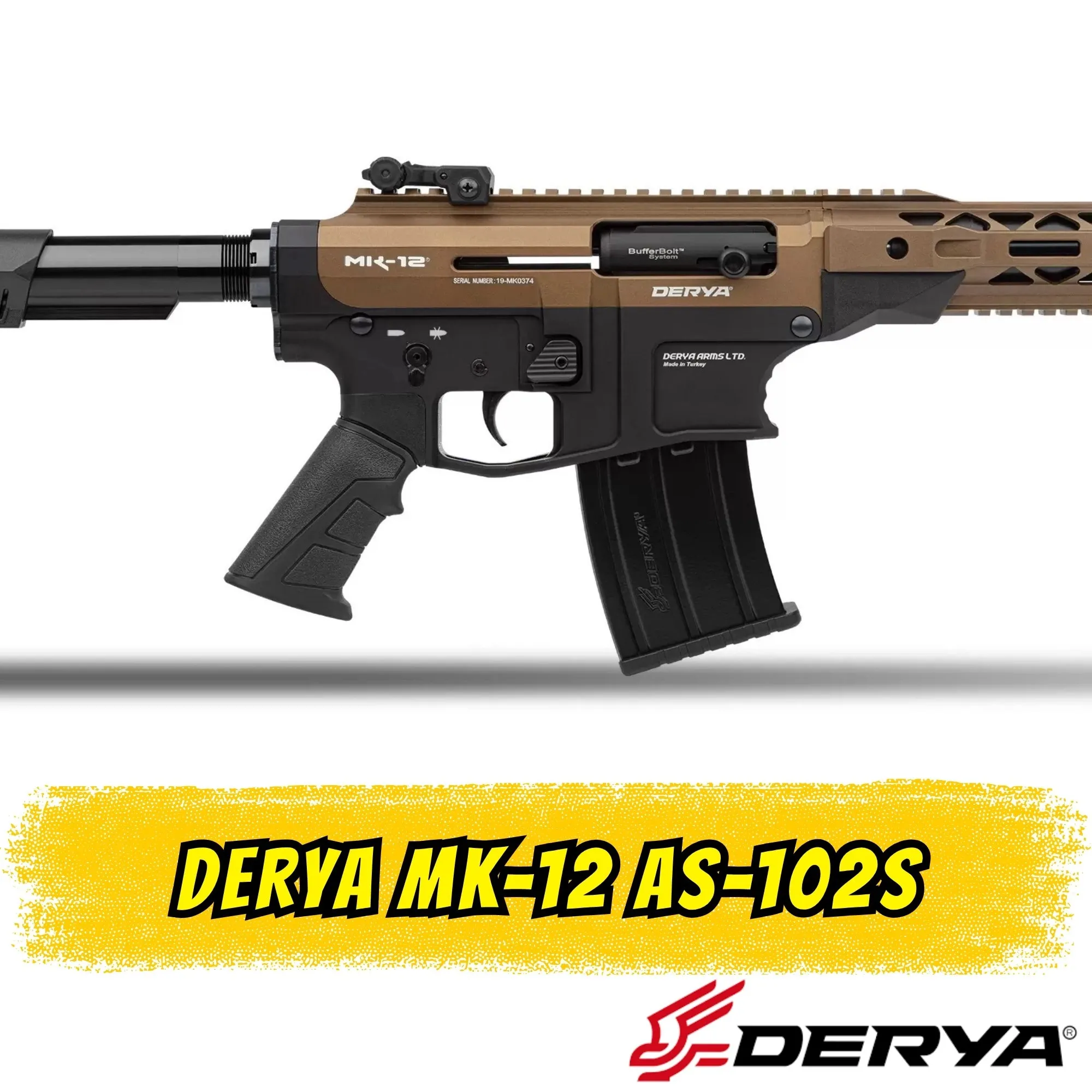 Derya MK-12 AS-102S Şarjörlü Av Tüfeği (12 GA - 50 cm Namlu)