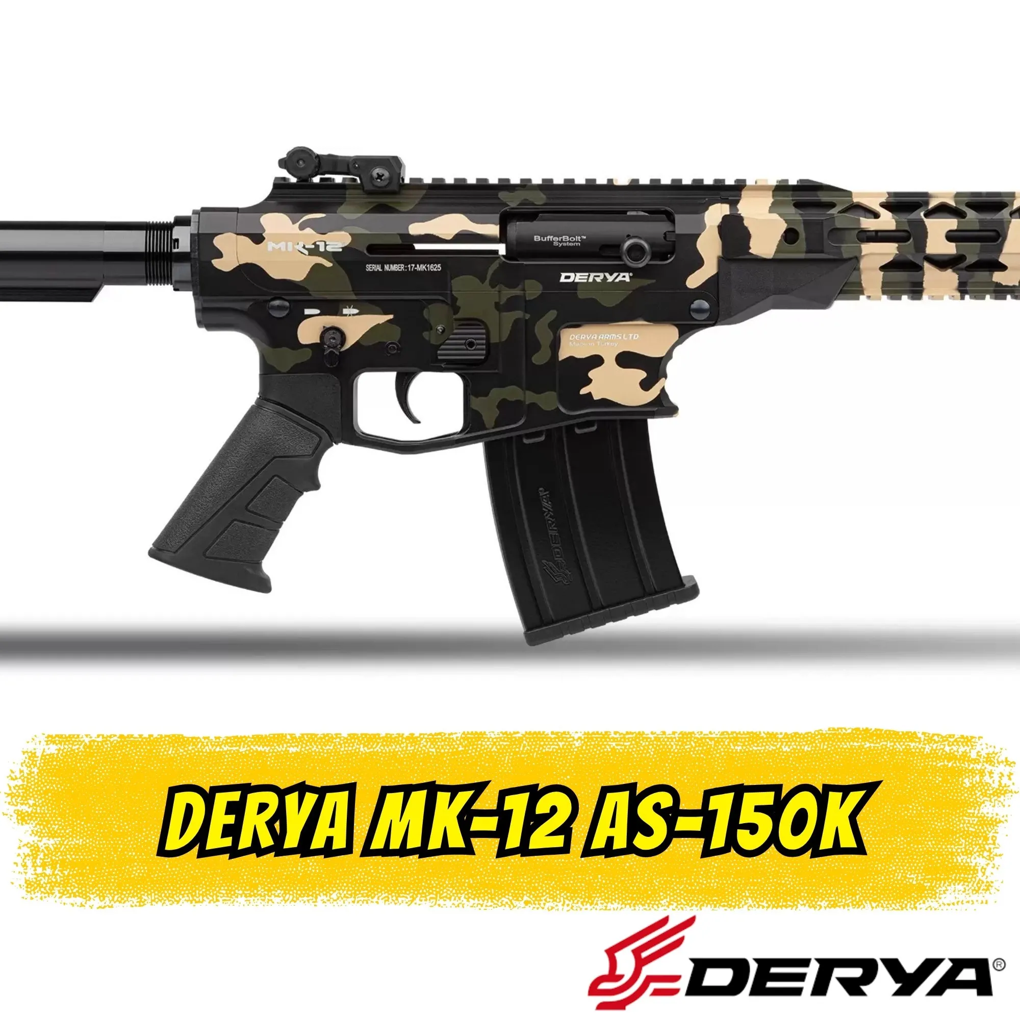 Derya MK-12 AS-150K Şarjörlü Av Tüfeği (12 GA - 50 cm Namlu)