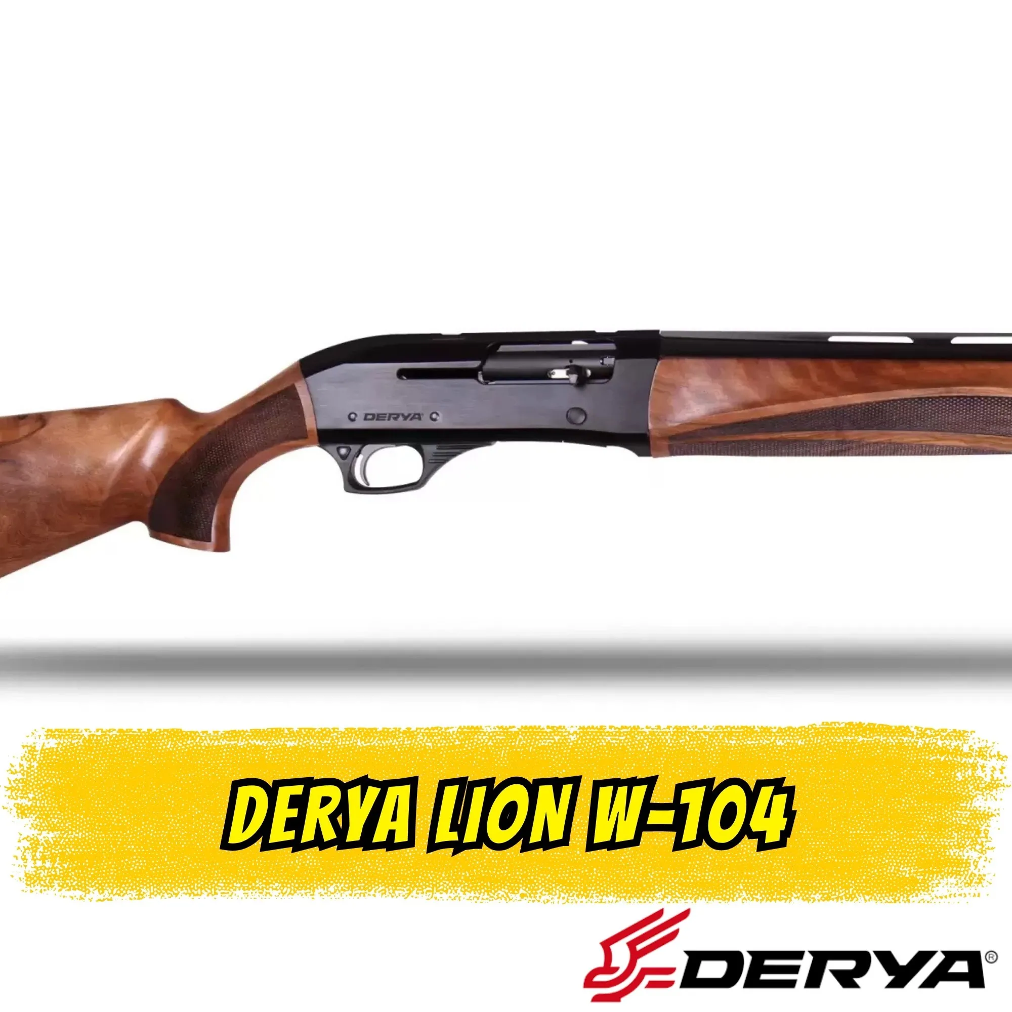 Derya Lion W-104 Yarı Otomatik Av Tüfeği (12 GA - Ahşap - 71 cm Namlu)