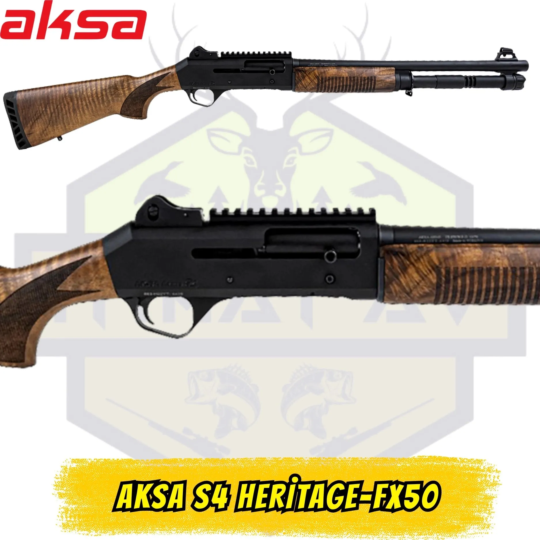 Aksa S4 Heritage-FX50 Otomatik Regüle Gaz Sistemli Av Tüfeği - 12 Kalibre (Ahşap Kundak)