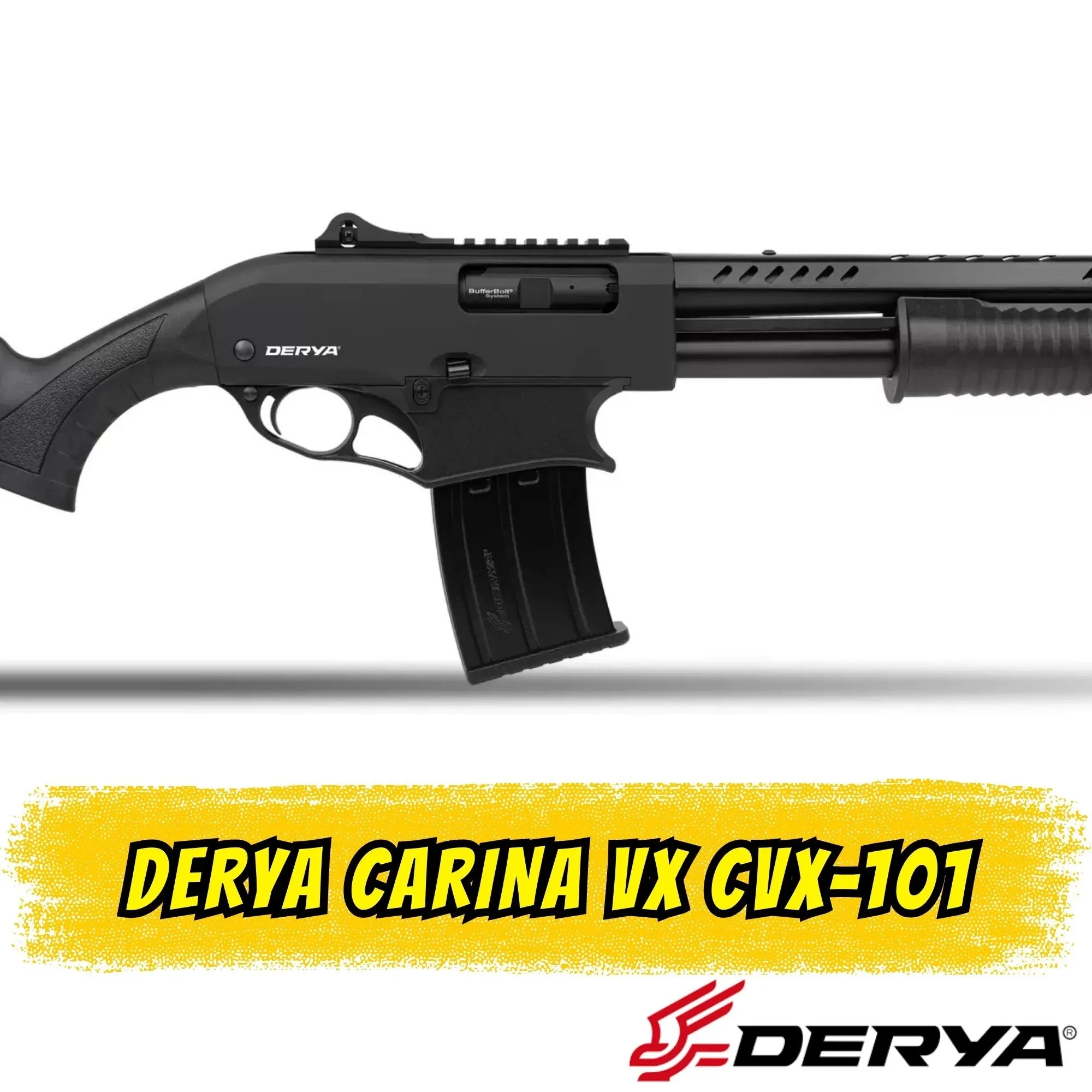 Derya Carina VX CVX-101 Şarjörlü Pompalı Av Tüfeği (12 GA - 50 cm Namlu)