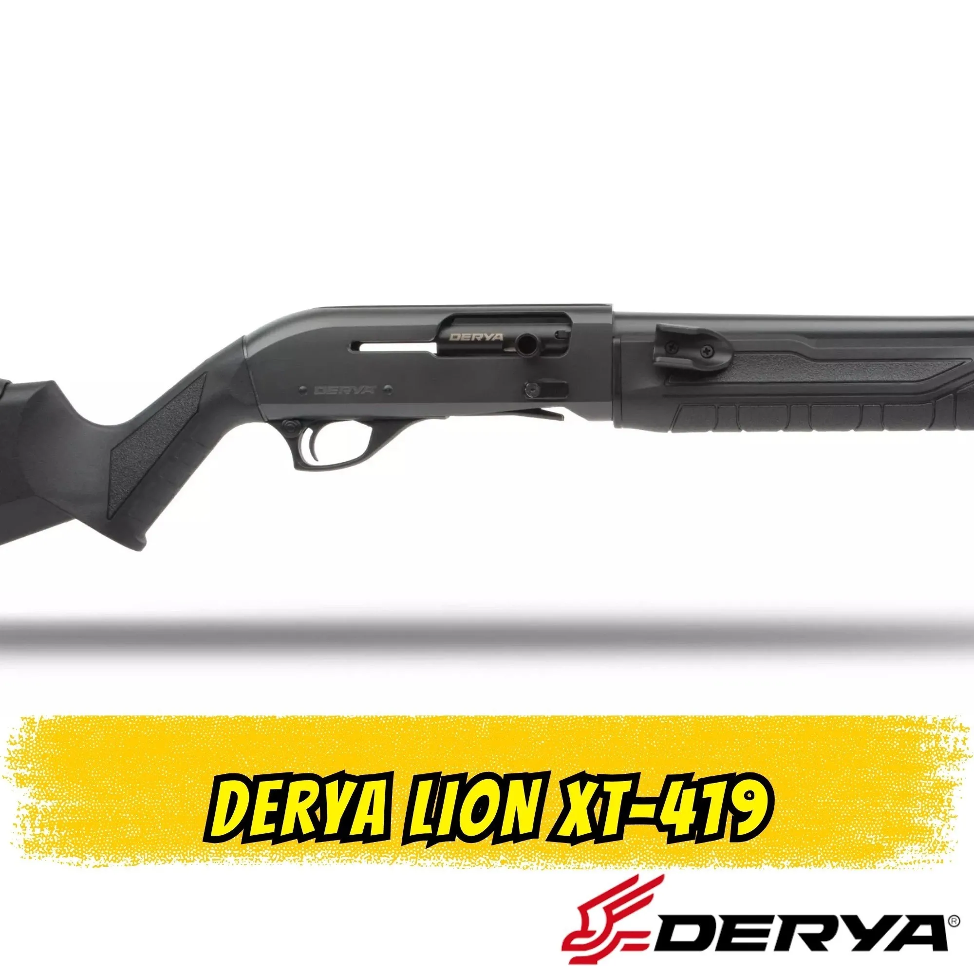 Derya Lion XT-419 Yarı Otomatik Av Tüfeği (12 GA - Smoke Cerakote - 47 cm Slug Namlu)