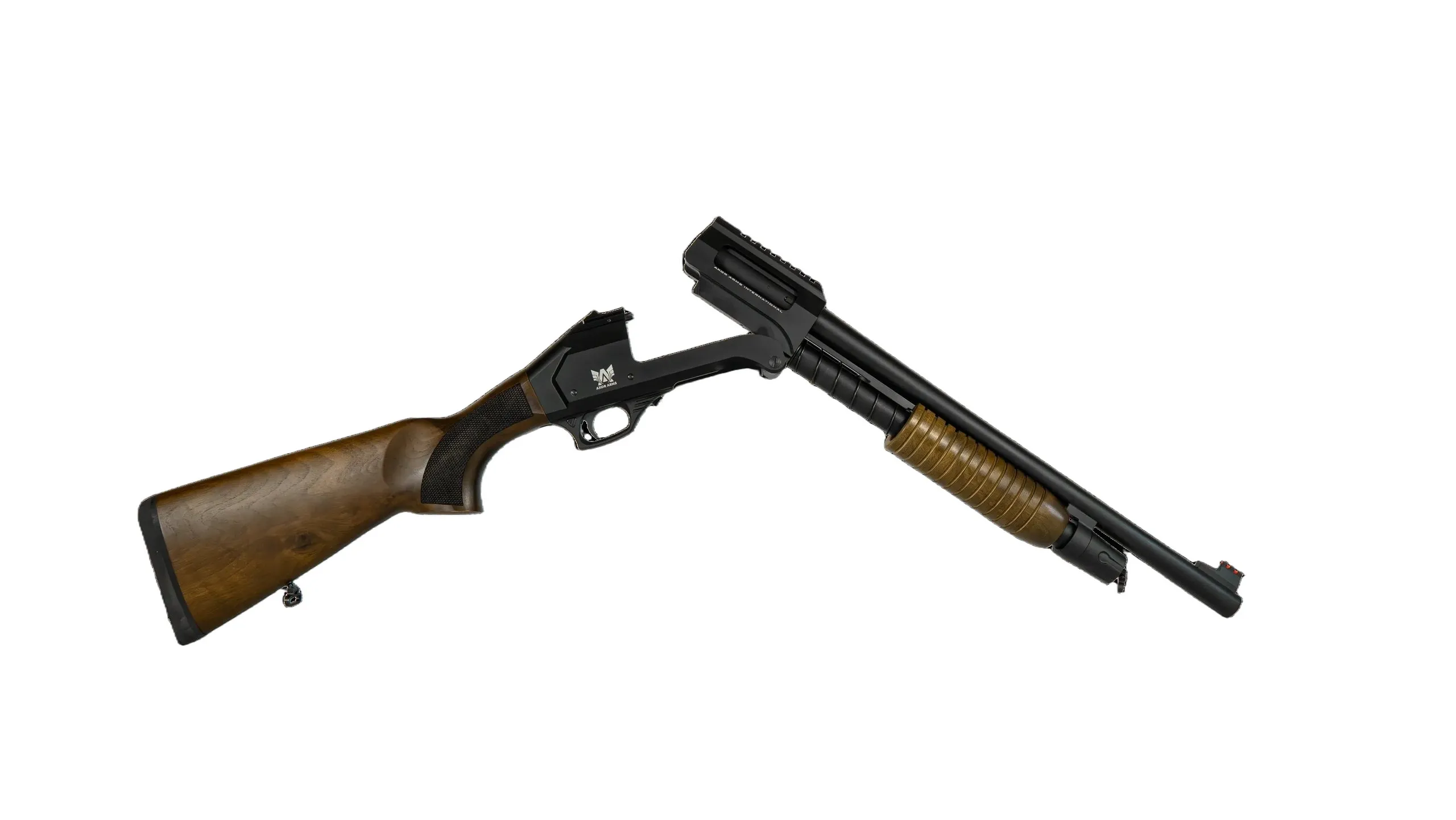 Axor Arms FP-W Katlanır Ahşap Pompalı Av Tüfeği (12 Kalibre - Türk Cevizi Kundaklı - Siyah)