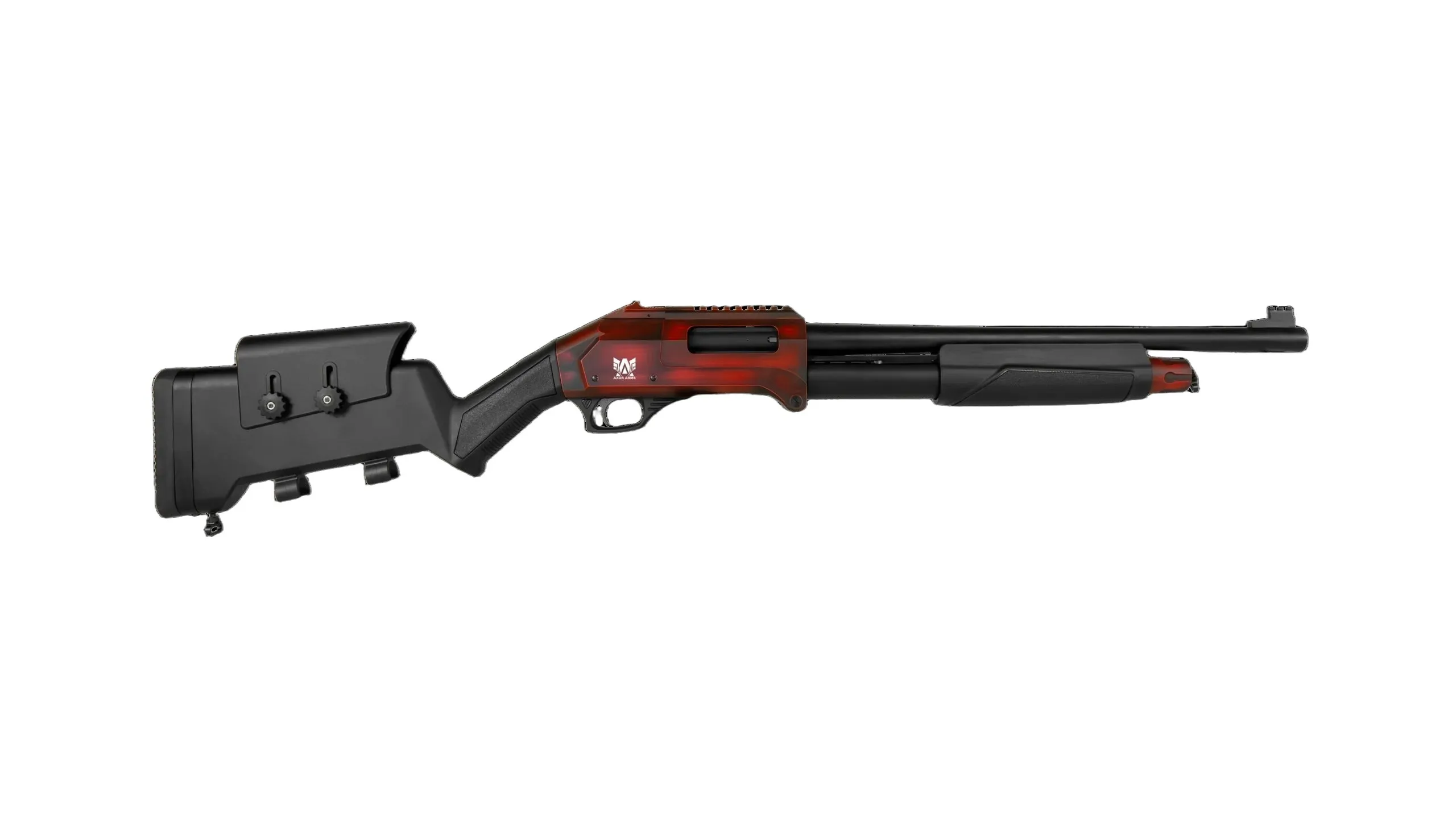 Axor Arms FP-F Katlanır Taktikal Dipçik Pompalı Av Tüfeği (12 Kalibre - Kırmızı)