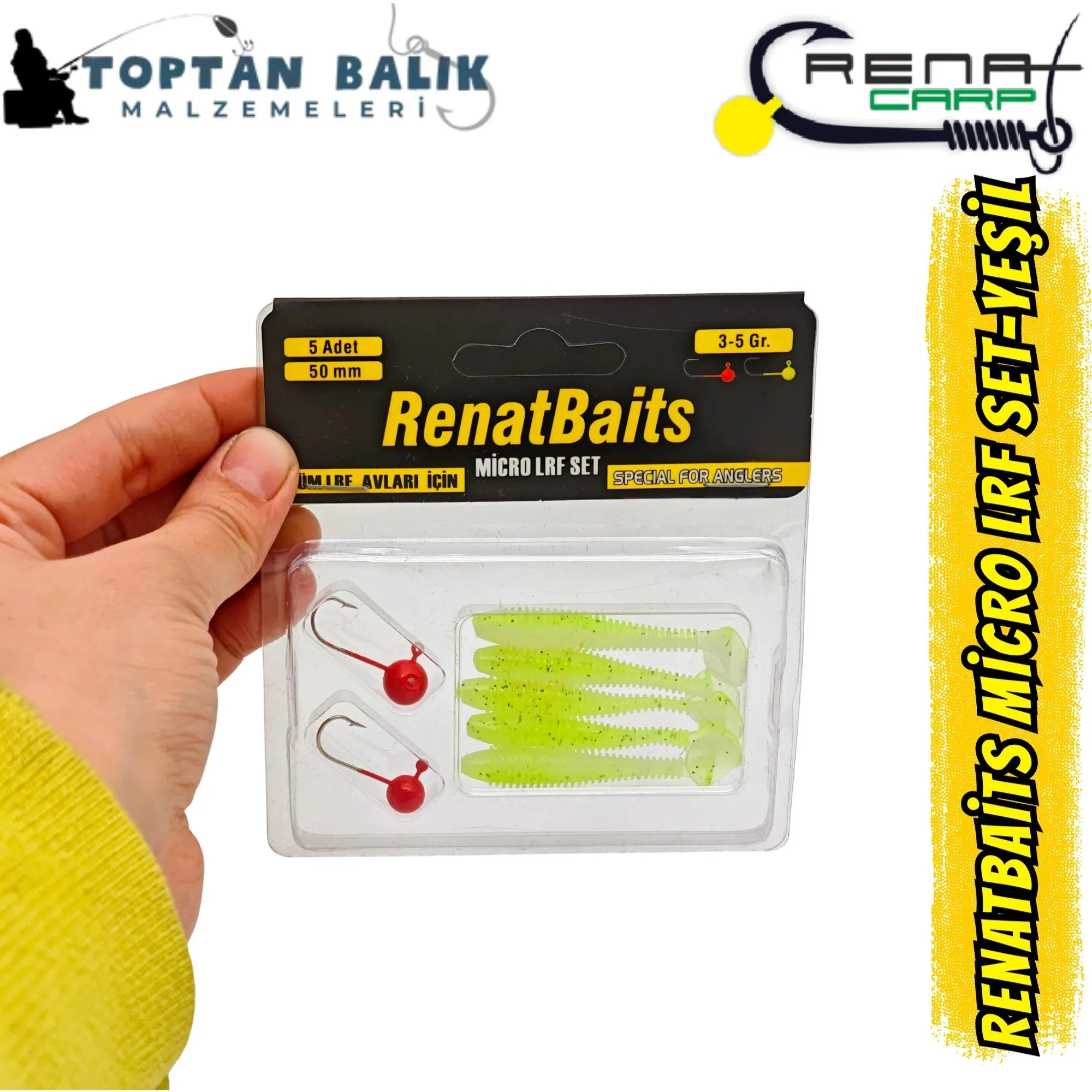 RenatBaits Micro LRF Set - Neon Yeşil