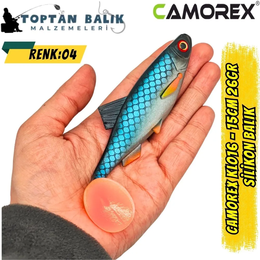 Camorex KL-06 15cm 26gr Silikon Balık (Renk: 4)