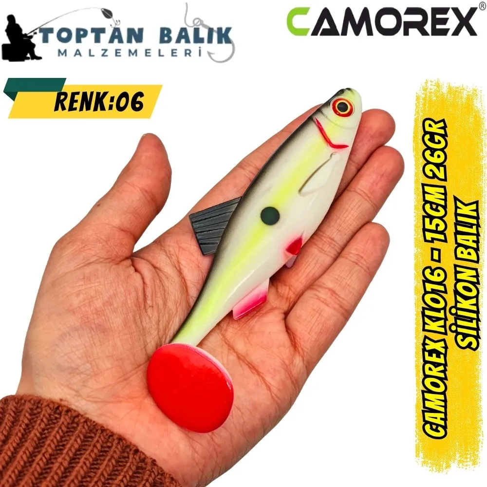 Camorex KL-06 15cm 26gr Silikon Balık (Renk: 6)