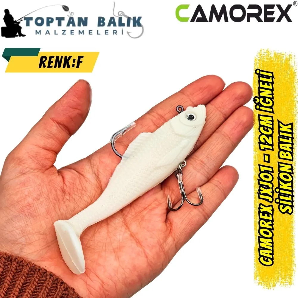 Camorex JXJ01 12cm 2li İğneli Silikon Balık (Renk: D)