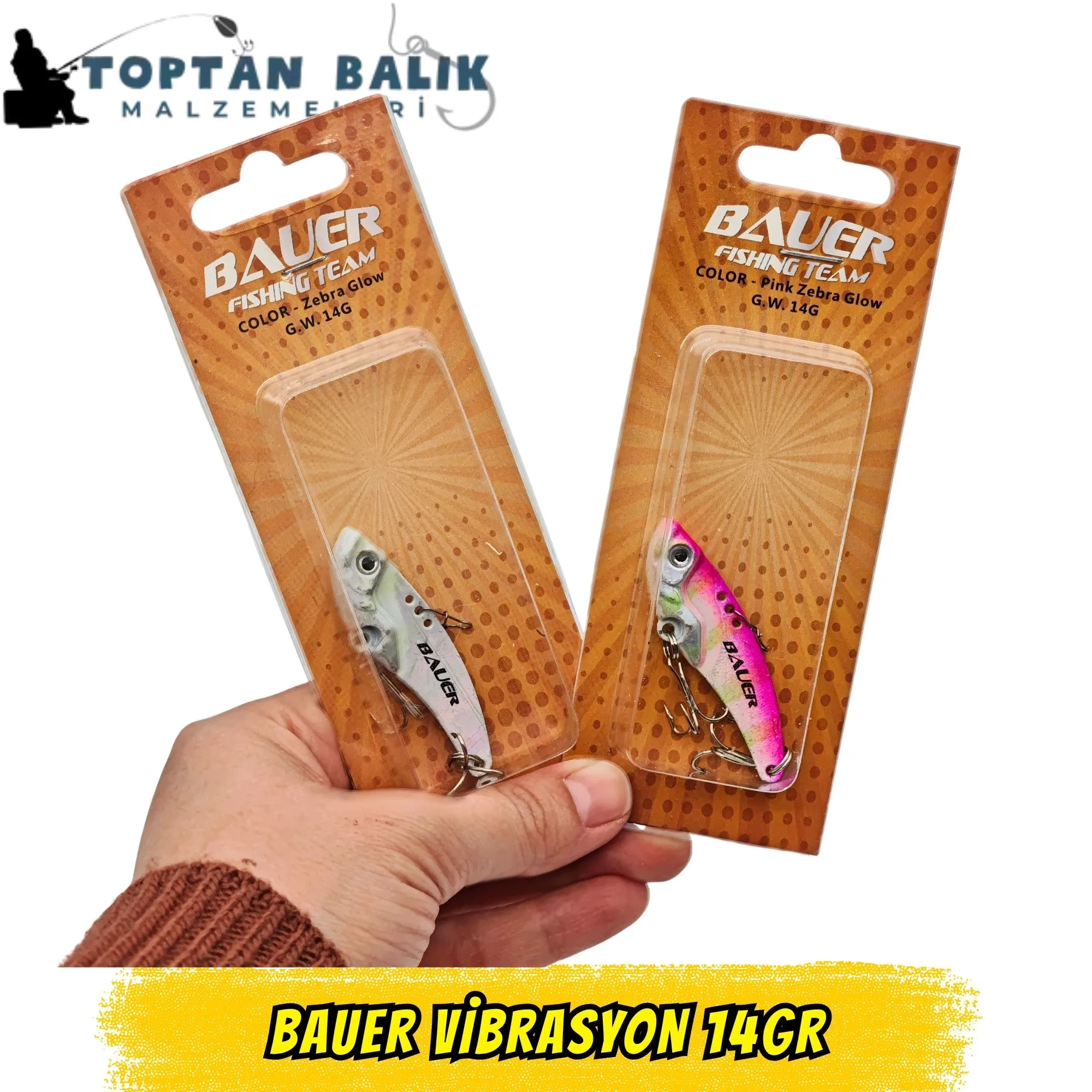Bauer Vibrasyon 14gr - 12li Karışık Paket (Pembe & Beyaz)