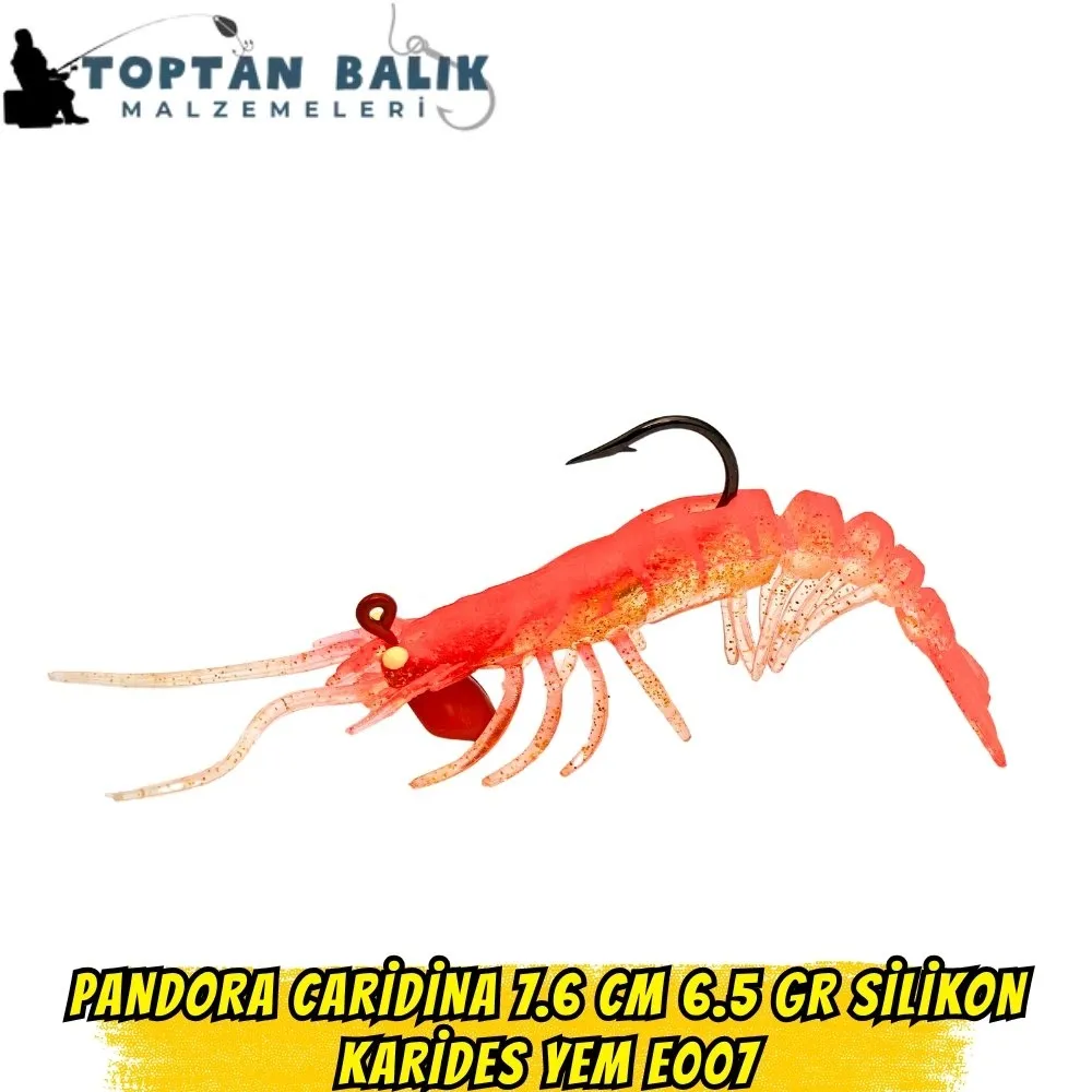 Pandora Caridina 7.6cm 6.5gr E007 Silikon Karides Yem
