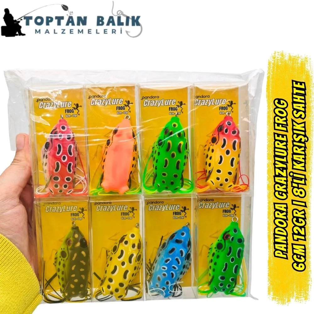Pandora CrazyLure Frog 6cm 12gr - 8li Karışık Seri Kutu
