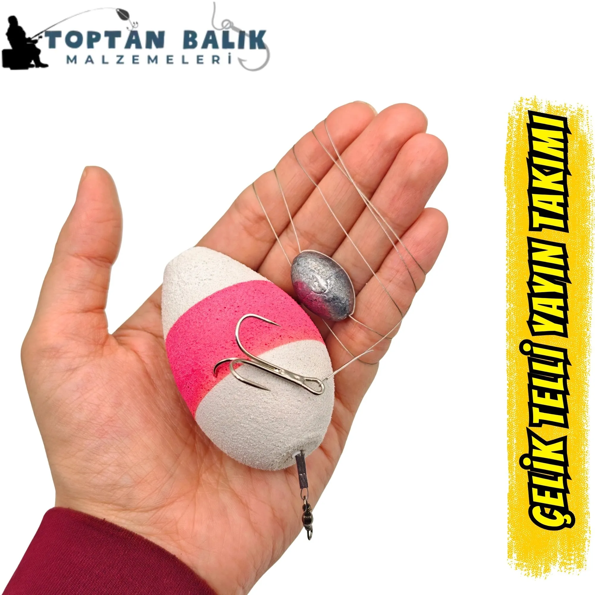 Profesyonel Çelik Telli Yayın Takımı (30gr Kurşunlu / 3lü İğne)
