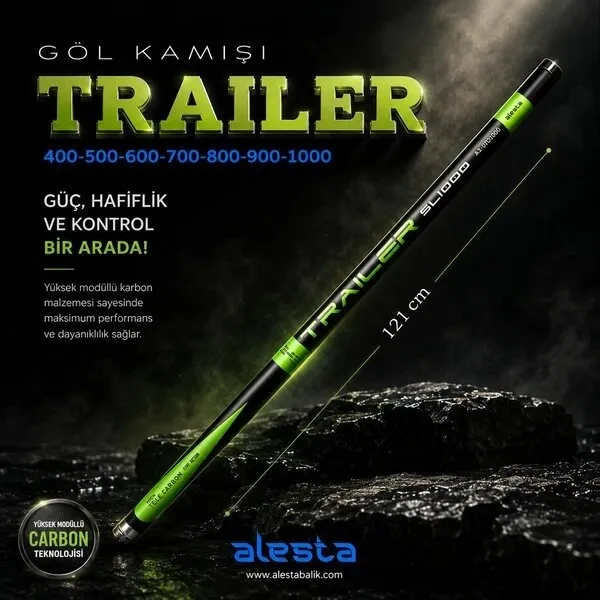 Alesta Trailer X5009 Karbon Göl Kamışı - 8 Metre