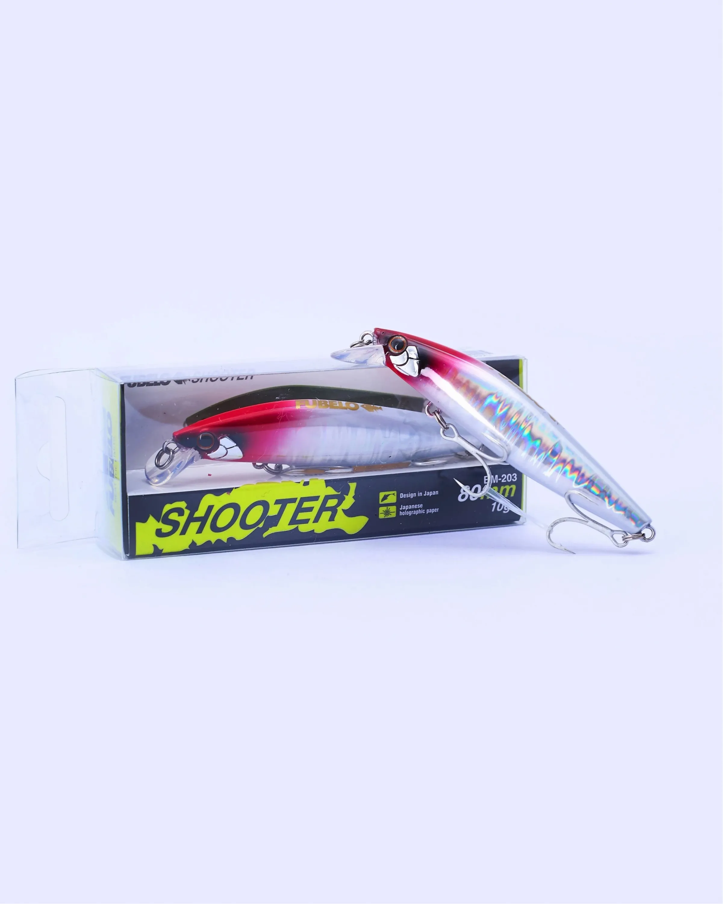Fubelo Shooter Tungsten AR-C Sinking Maket Yem 8 cm 10 gr - Kırmızı Kafa