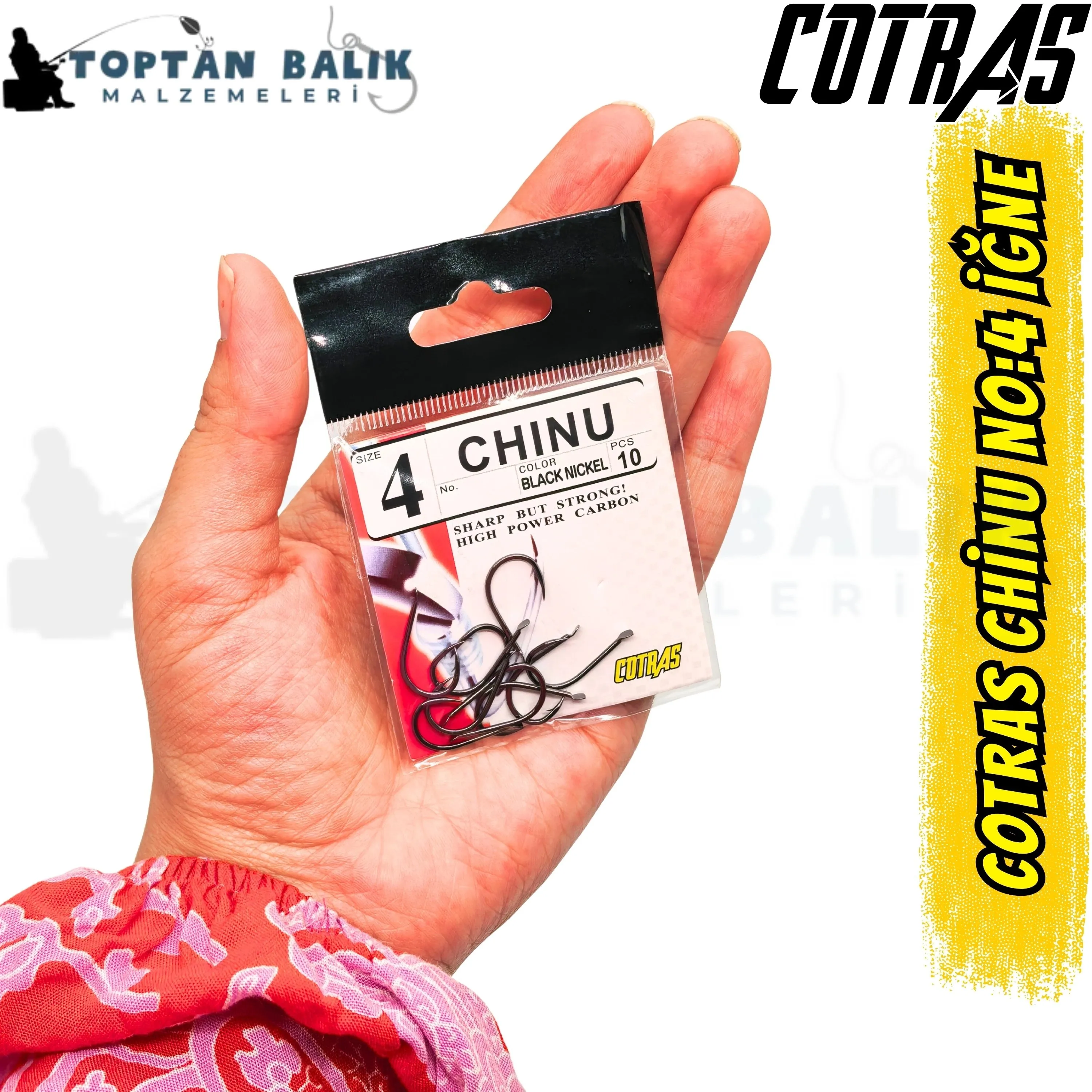 Cotras Chinu No:4 Alabalık İğnesi (10 Adet)