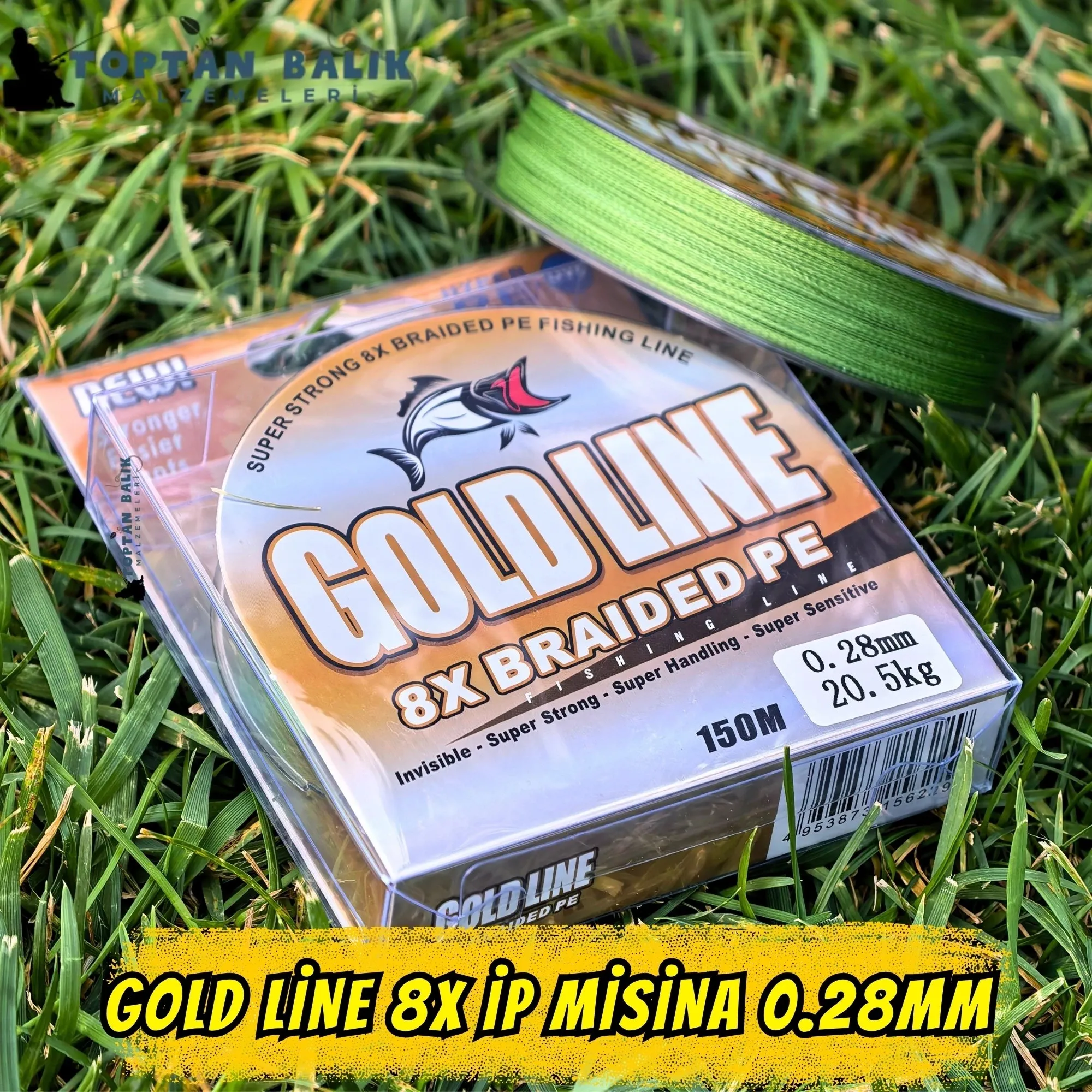 Gold Line 8X Örgü İp Misina 150m 0.28mm (20.5kg Çeker)