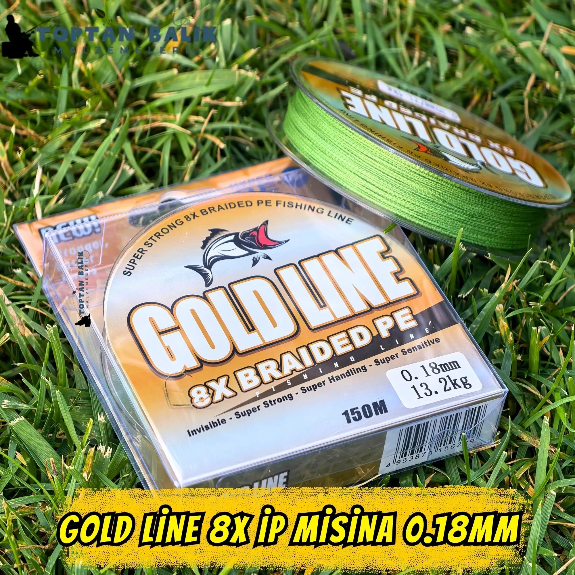 Gold Line 8X Örgü İp Misina 150m 0.18mm (13.2kg Çeker)