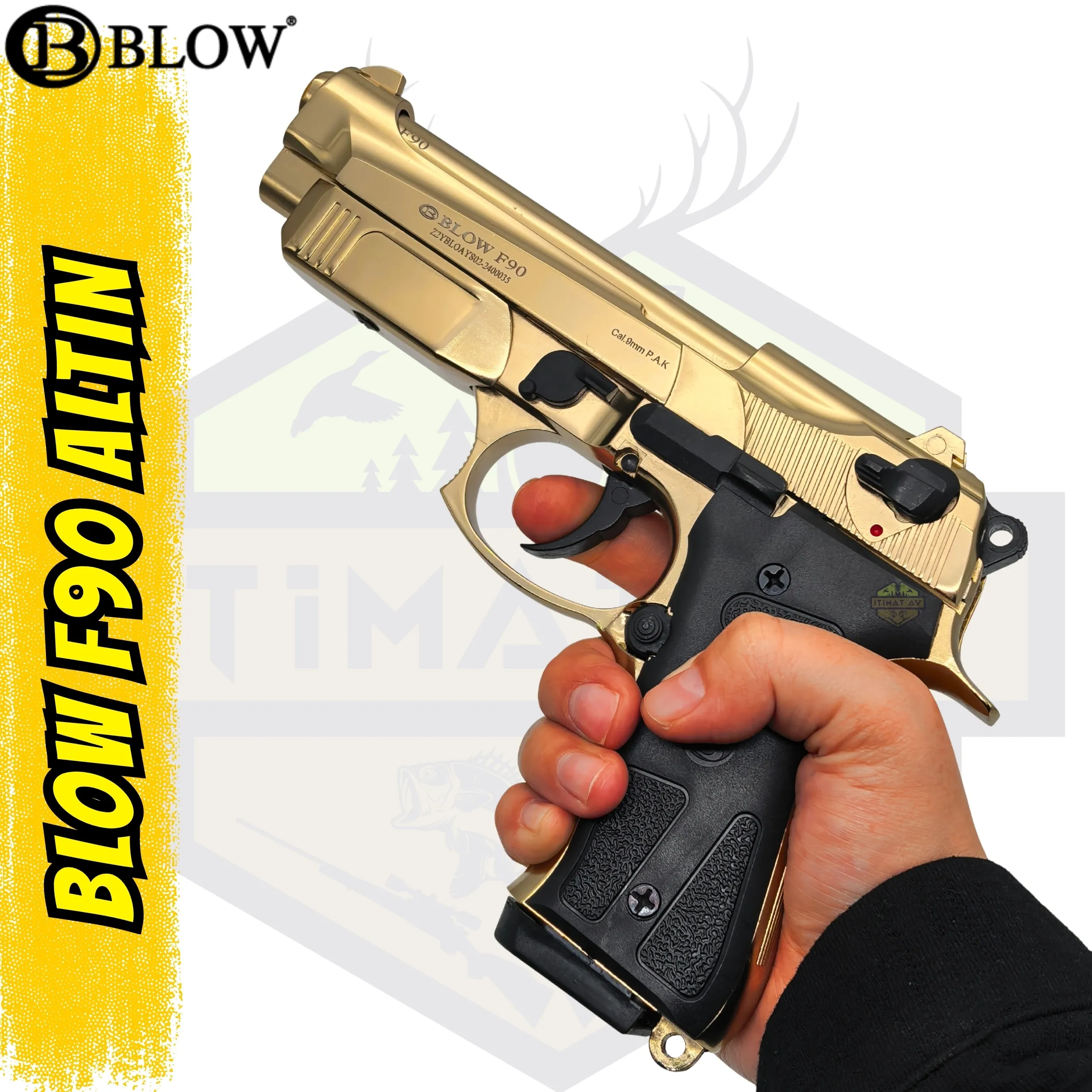 Blow F90 Kurusıkı Ses Tabancası Altın