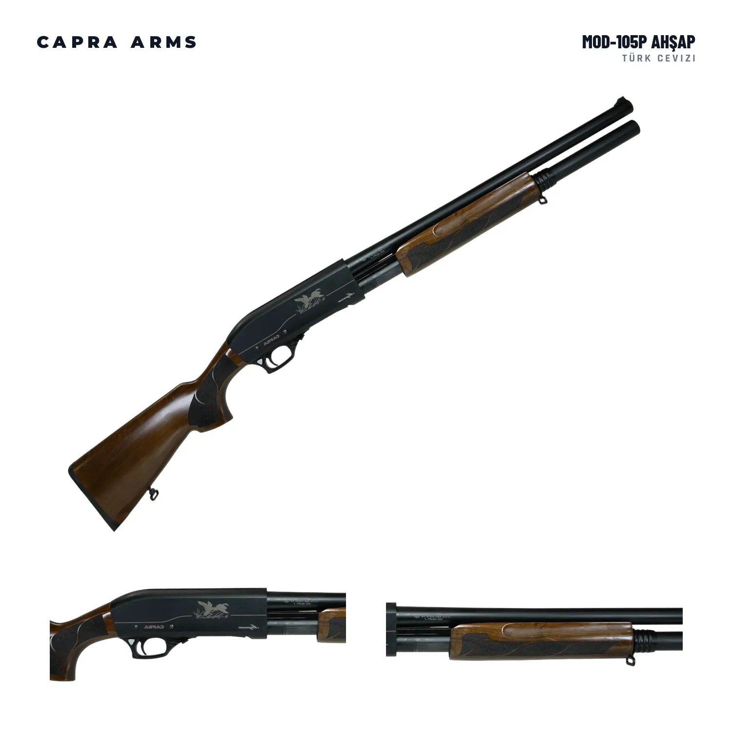 Capra MOD-105P Standart Ahşap Pompalı Av Tüfeği