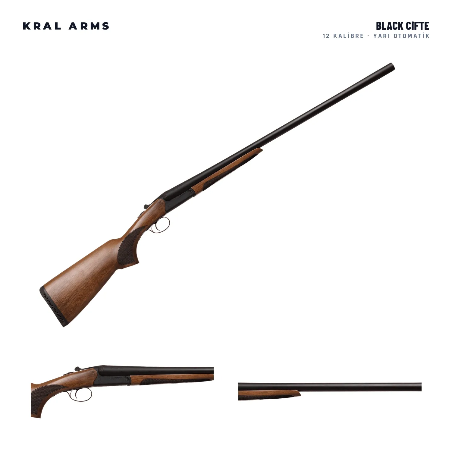 Kral Arms Black Çi̇fte Av Tüfeği