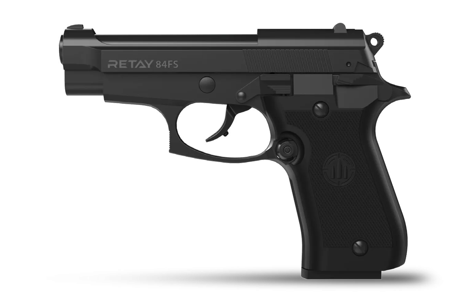 Retay 84FS Kurusıkı Ses Tabancası (9 mm P.A.K. - Mat Siyah - Beretta 84FS Tipi)