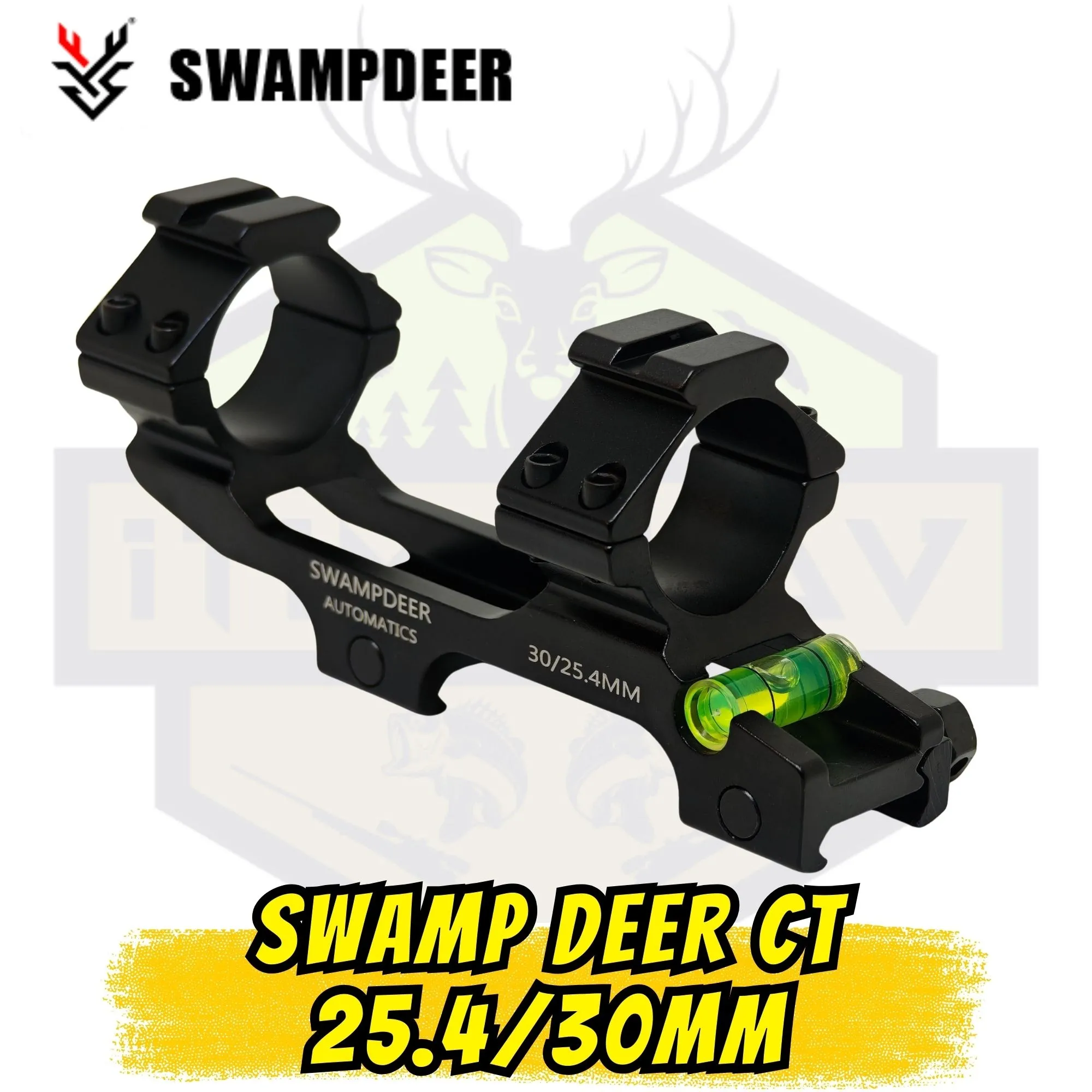 Swamp Deer CT Su Terazili Dürbün Montaj Ayağı - 22mm Tek Parça (Siyah)