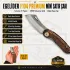 Egelider Bıçak F104 Premium El Yapımı Mini Satır Çakı - 440M Çelik 13.3 cm