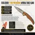 Egelider Bıçak F109 Premium El Yapımı Afrika Tarzı Çakı - 440M Çelik 19.5 cm