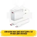 67W Ultra Hızlı Şarj Aleti (Type-C ve PD Hızlı Şarj Desteği)