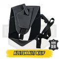 Üniversal Hakiki Yumuşak Deri Koltuk Altı Kılıfı - Form Alan Premium Seri