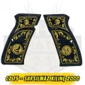 CZ 75 / Sarsılmaz Kılınç 2000 Sedef Kabze - Sarı İşlemeli 3 Hilal, Kurt & Ayyıldız