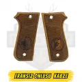 Fransız Onlusu (Unique) Uyumlu Tuğra ve Türk Bayrağı İşlemeli Hakiki Ceviz Kabze