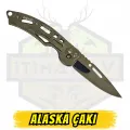 Alaska Parlak Krom Ufak Ekonomik Çakı - Açık Uzunluk 15 cm Kapalı 9 cm